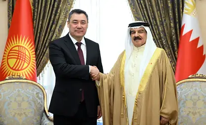 Кыргызстан президенти менен Бахрейн падышасынын сүйлөшүүлөрүнүн жыйынтыгы боюнча биргелешкен билдирүү