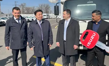 Кыргызстанда куралган алгачкы жүк ташуучу унаалар пайдаланууга берилди