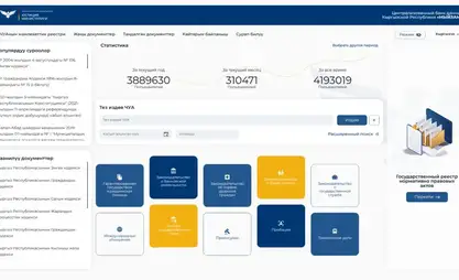 Укуктук маалыматтардын борборлоштурулган банкынын пилоттук версиясы ишке кирди