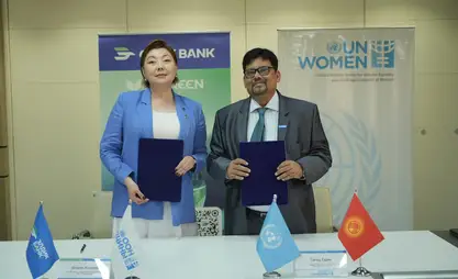 Элдик Банк жана UN Women өз ара түшүнүшүү меморандумуна кол коюшту