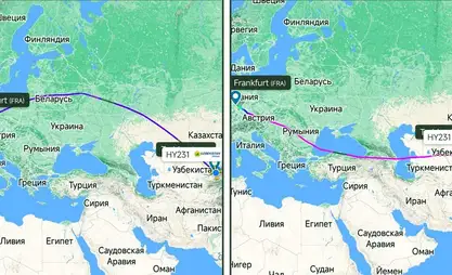 Uzbekistan Airways Европага каттамдарынын багытын өзгөрттү
