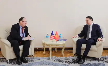 Темирбек Эркинов АКШнын элчиси Лесли Вигери  менен жолугушту