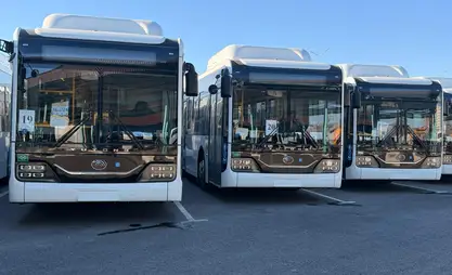 Бишкекке Кытайдан 95 жаңы автобус келди