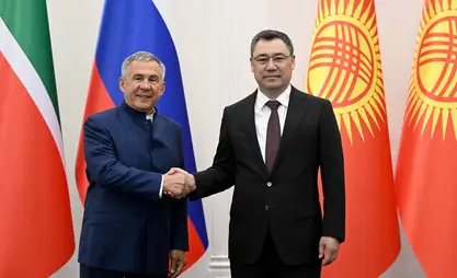 Рустам Минниханов  Садыр Жапаровго жана кыргыз элине куттуктоо жолдоду